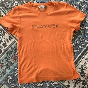 PLAYBOY Vibrant Orange women’s Tee